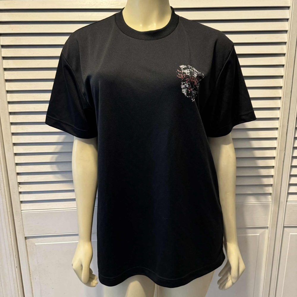 Men's United Athle Black Short Sleeve Tee L